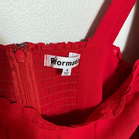 Reformation Christine Dress - Lipstick - Picture 9 of 15